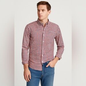 JCrew Secret Wash cotton poplin button down s shirt slim fit  M Academia Preppy
